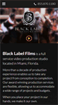 Mobile Screenshot of blacklabelfilmstudio.com