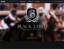 Tablet Screenshot of blacklabelfilmstudio.com